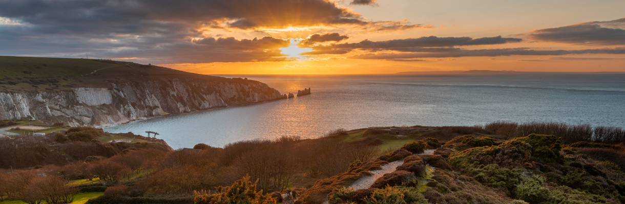 Sunset over the Needles, Isle of Wight